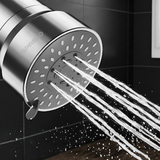 Premium Multi-Function Shower Head with Replaceable Multi-Layer Filter Cartridge (153 mm × 96 mm × 96 mm)