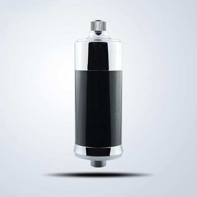 Inline Shower Filter with Replaceable Multi-Layer Cartridge