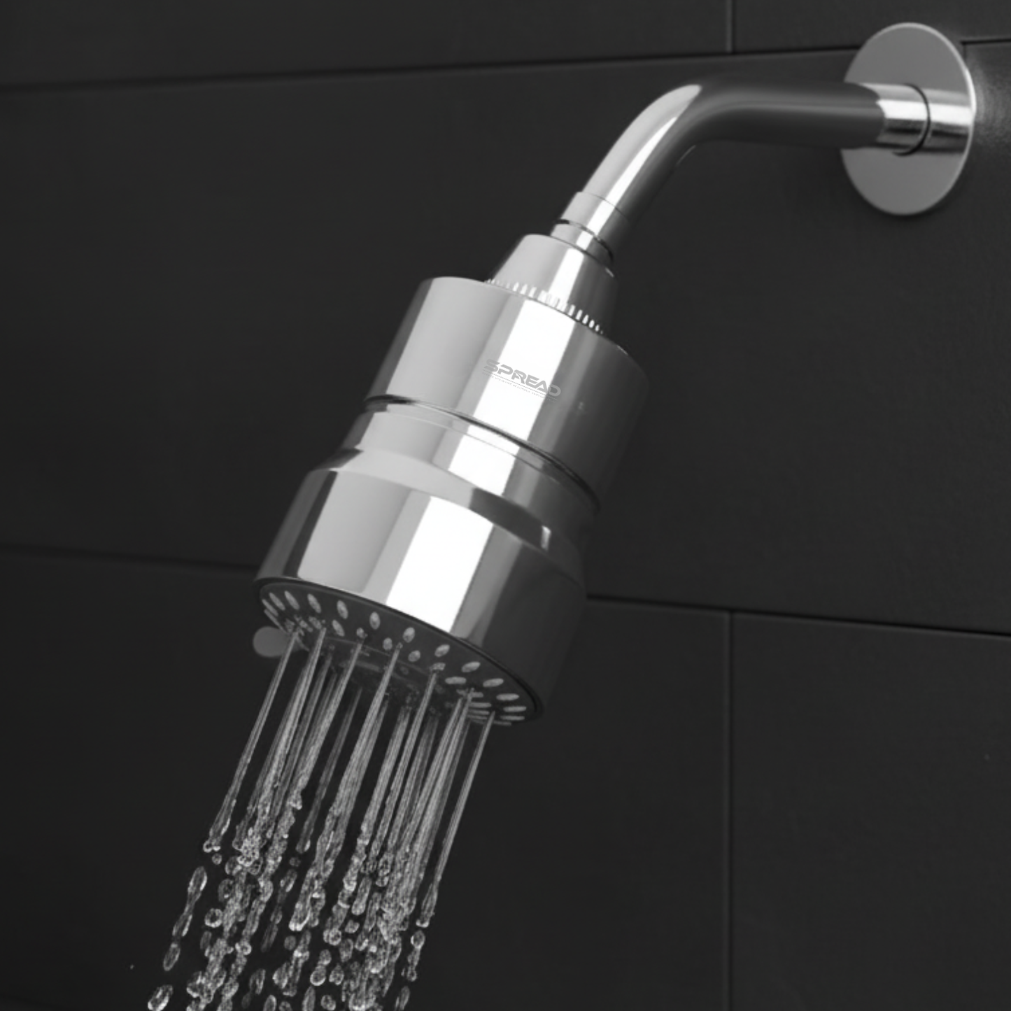 Premium Multi-Function Shower Head with Replaceable Multi-Layer Filter Cartridge (153 mm × 96 mm × 96 mm)