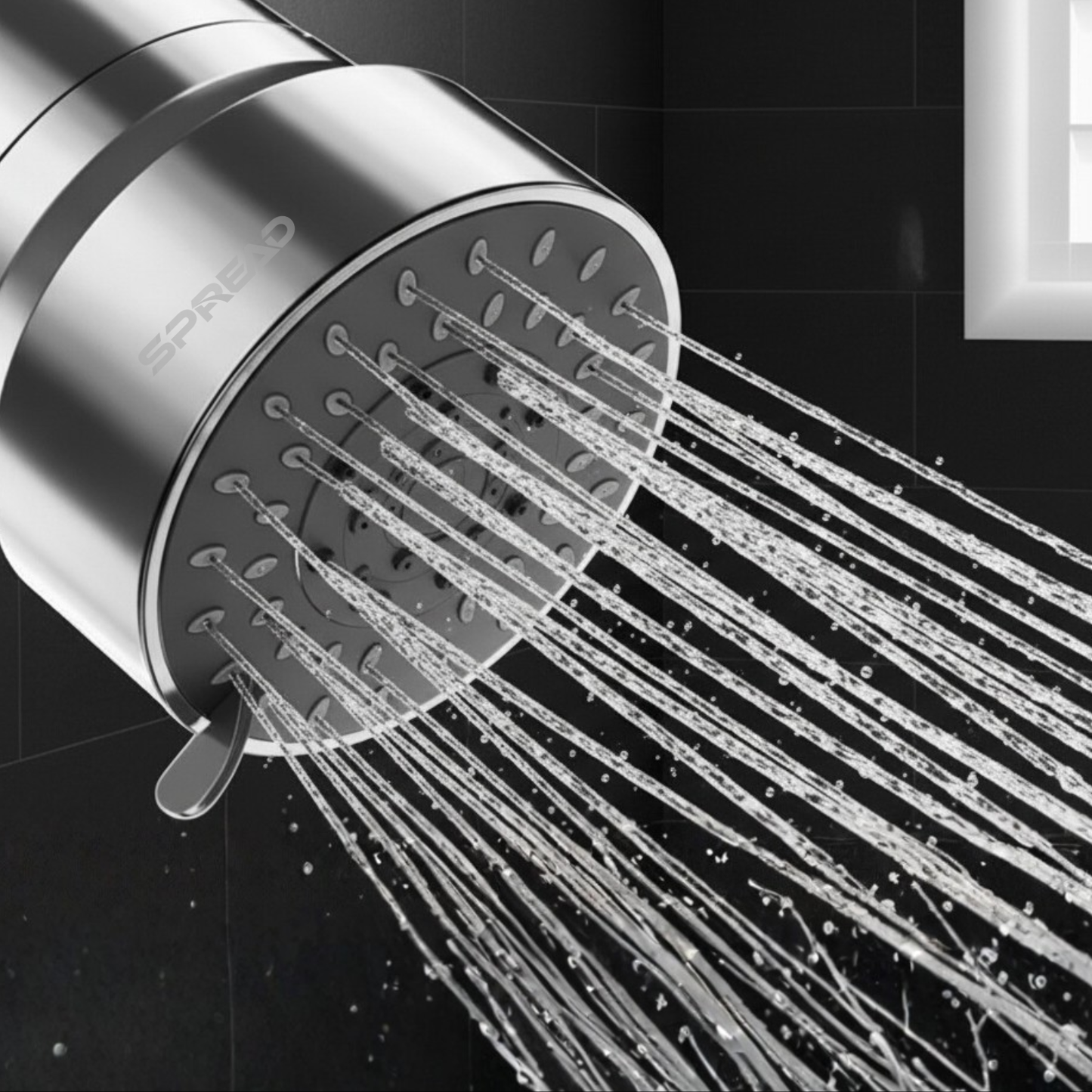 Premium Multi-Function Shower Head with Replaceable Multi-Layer Filter Cartridge (153 mm × 96 mm × 96 mm)