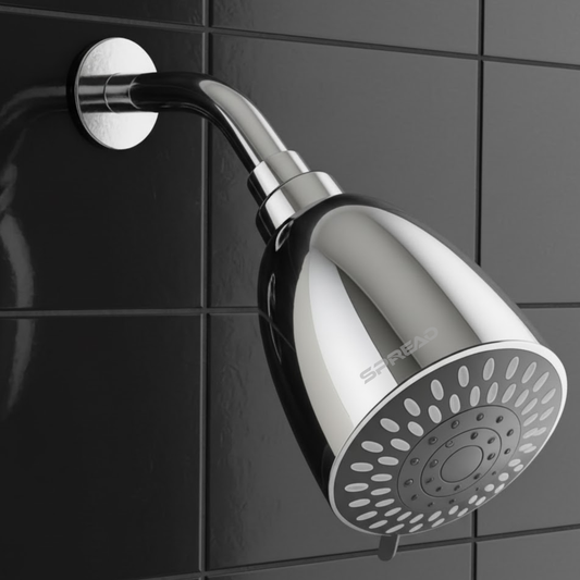 High-Pressure Shower Head with Built-in Filter Cartridge (145 mm × 103 mm × 103 mm)