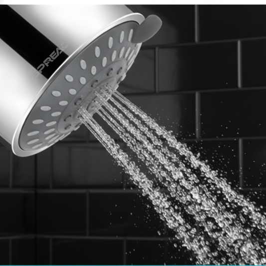 High-Pressure Shower Head with Built-in Filter Cartridge (145 mm × 103 mm × 103 mm)