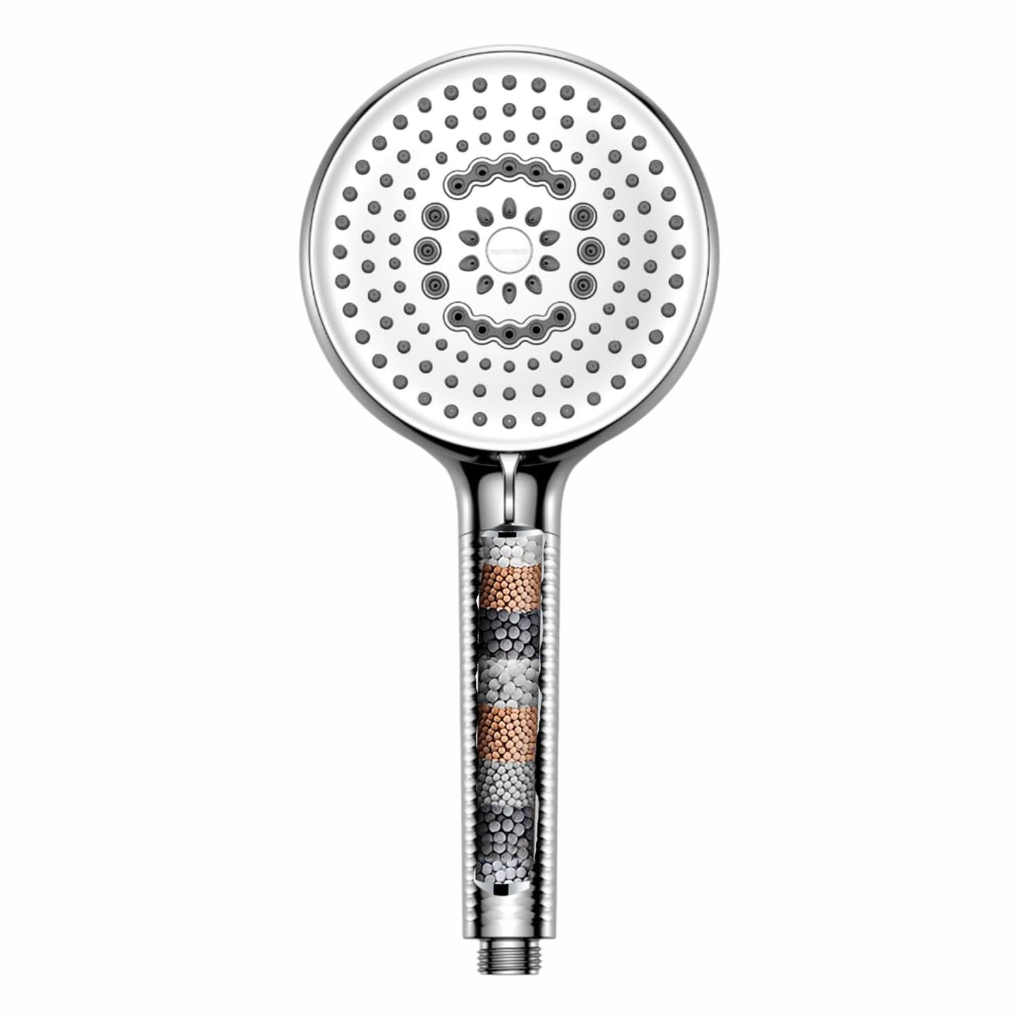 9-Function ABS Plastic Filtered Hand Shower with Rain, Massage, Trickle, Power Fan Spray Modes (288.4 mm × 131.1 mm × 131.1 mm)