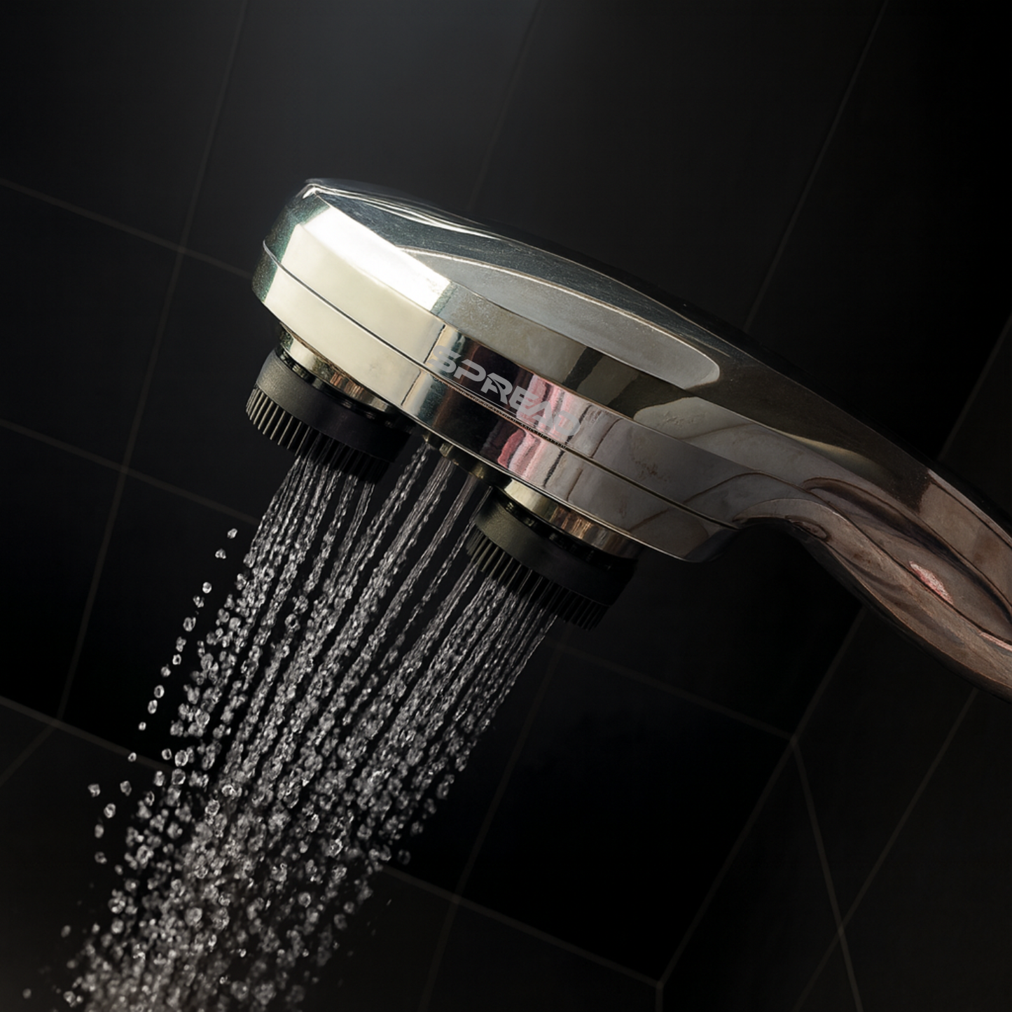 Handheld Shower Head with Filter & Built-in Scrubber (277 mm × 128 mm × 128 mm)