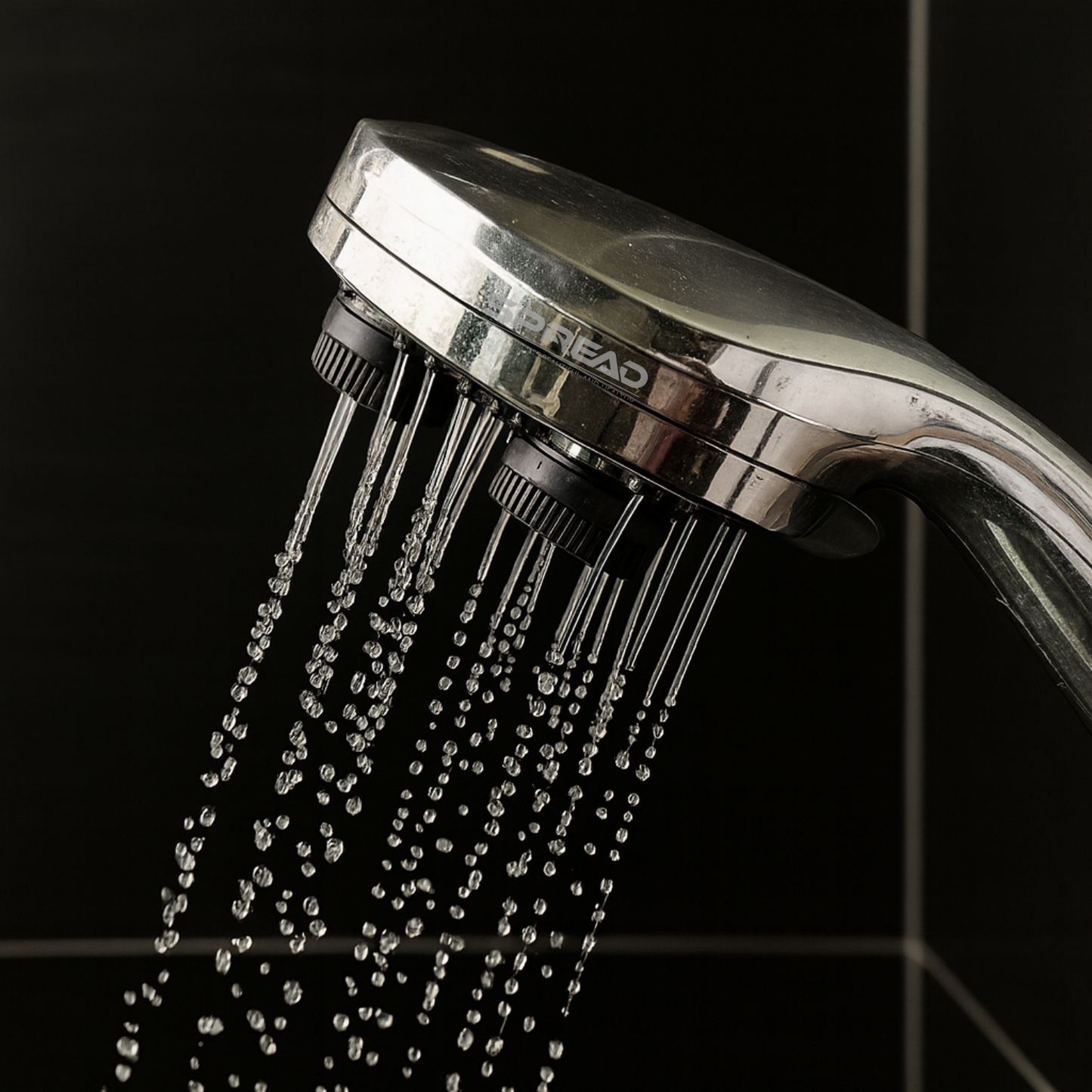 Handheld Shower Head with Filter & Built-in Scrubber (277 mm × 128 mm × 128 mm)