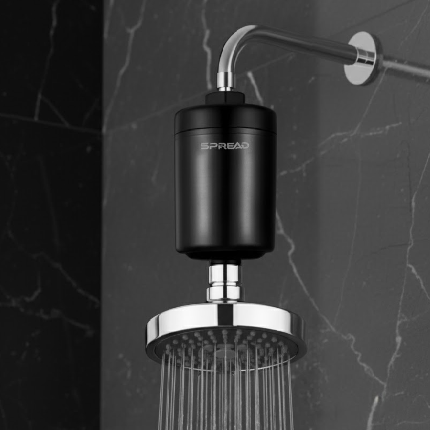Inline Shower Filter with Replaceable Cartridge