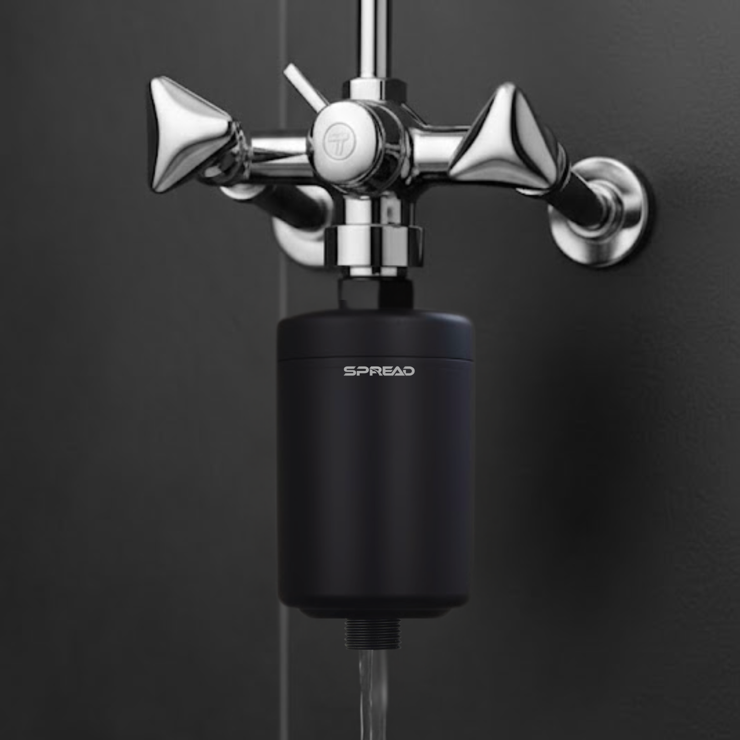 Inline Shower Filter with Replaceable Cartridge