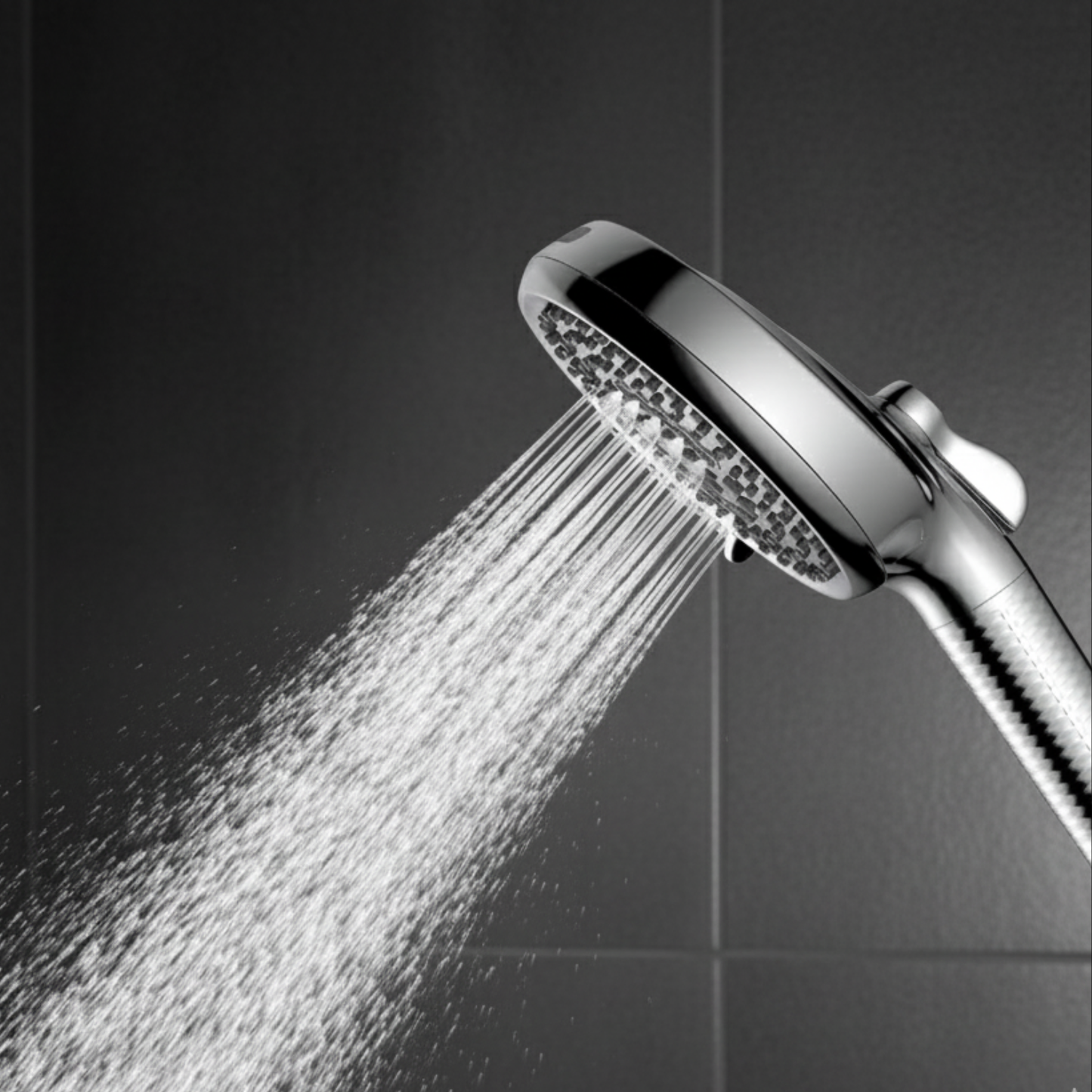 9-Function ABS Plastic Filtered Hand Shower with Rain, Massage, Trickle, Power Fan Spray Modes (288.4 mm × 131.1 mm × 131.1 mm)